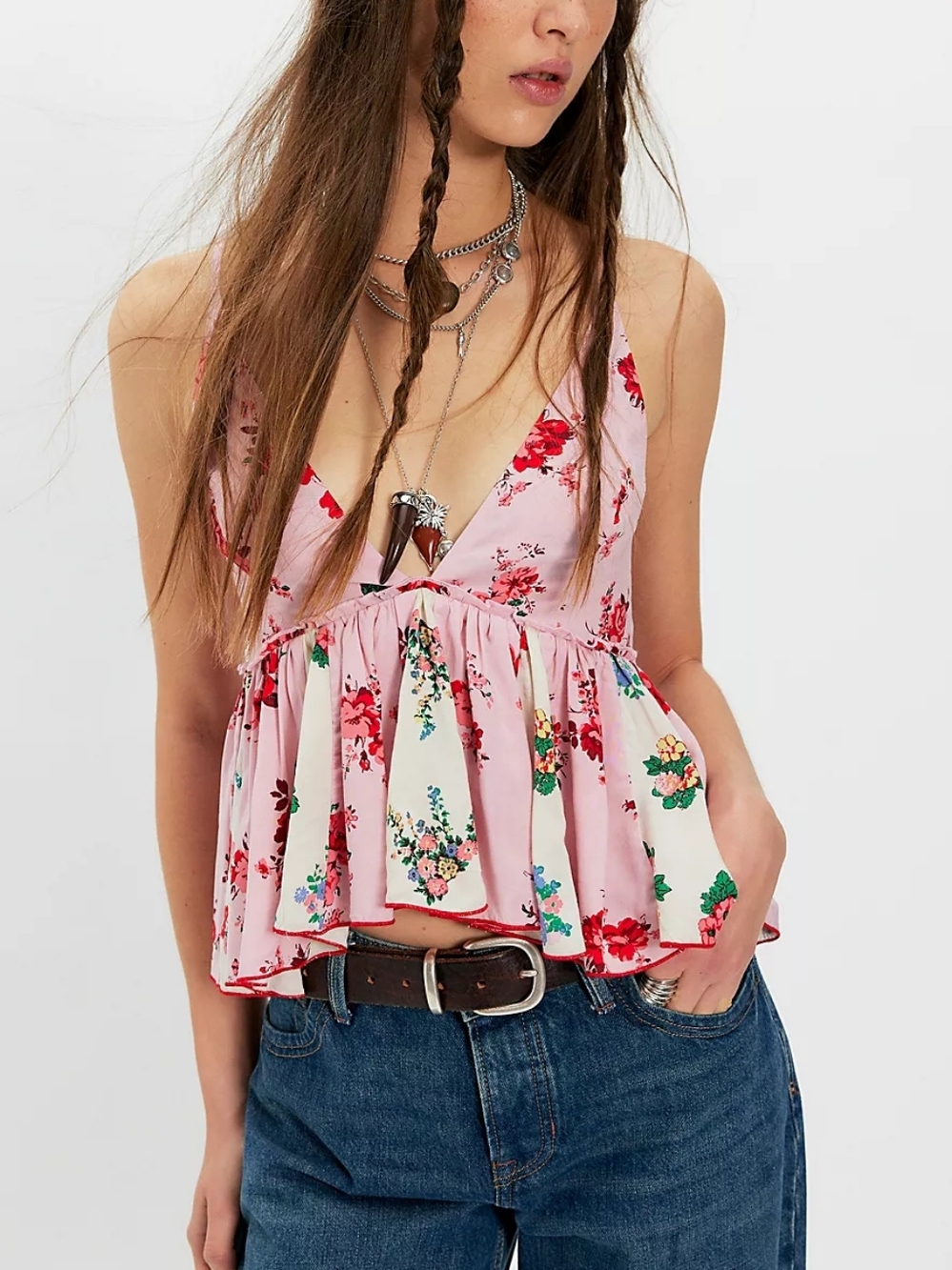 Free People Tillie Babydoll Top Size Small